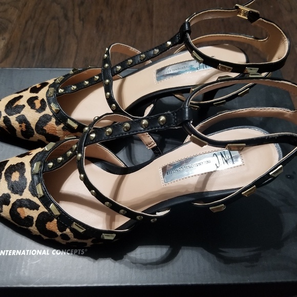 I.N.C Carma Leopard Kitten Heels Size 6 - Picture 7 of 7
